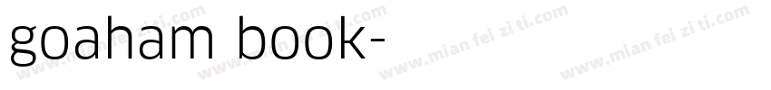 goaham book字体转换